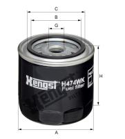 Корпусный топливный фильтр Hengst H474WK