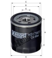 Корпусный масляный фильтр Hengst H317W01