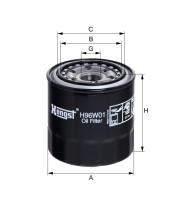 Корпусный масляный фильтр Hengst H96W01