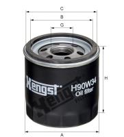 Корпусный масляный фильтр Hengst H90W34