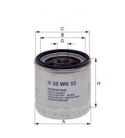 Корпусный топливный фильтр Hengst H30WK02