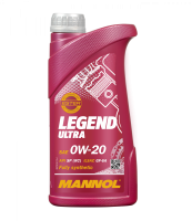 Масло моторное MANNOL 7918 Legend Ultra 0W-20 API SN Plus RC 1л ESTER (Синтетическое)