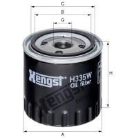 Корпусный масляный фильтр Hengst H335W