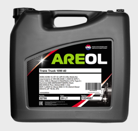 Моторное масло Areol Trans Truck 10W40 / 10W40AR004 (20л)