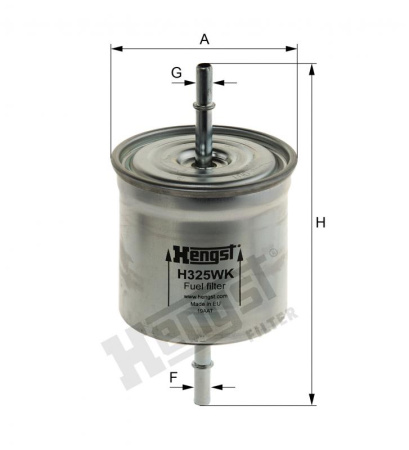 Магистральный топливный фильтр Hengst H325WK