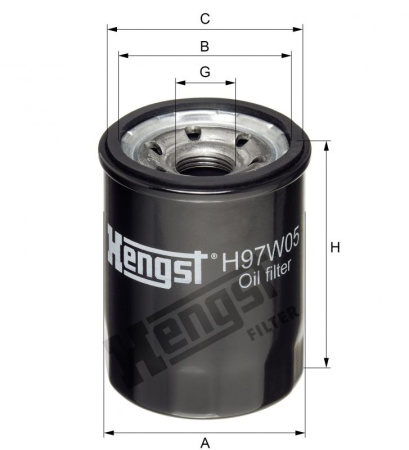 Корпусный масляный фильтр Hengst H97W05