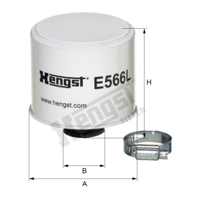 Патрон воздушного фильтра Hengst E566L