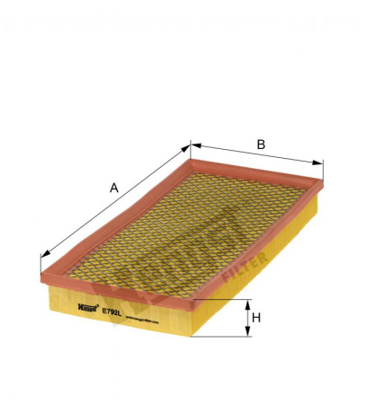 Патрон воздушного фильтра Hengst E792L